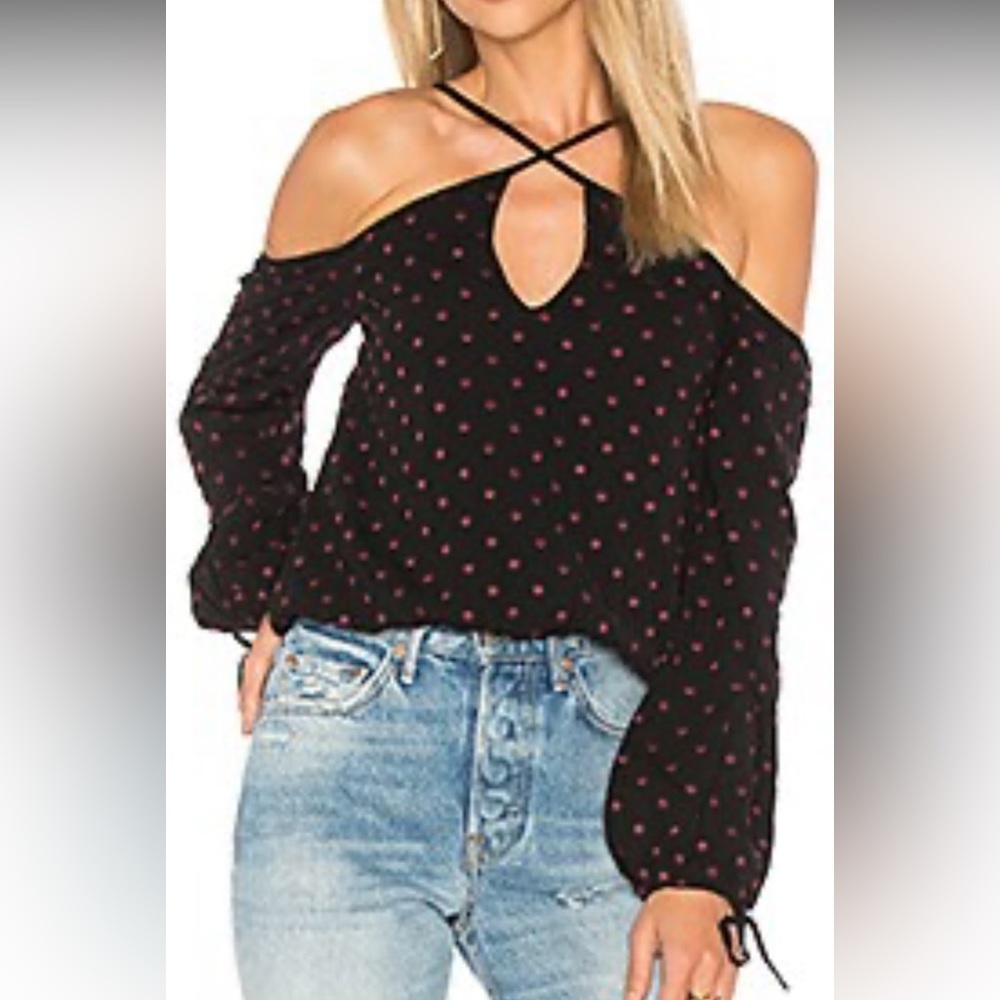 Lovers and Friends polka dot blouse. Size XS.